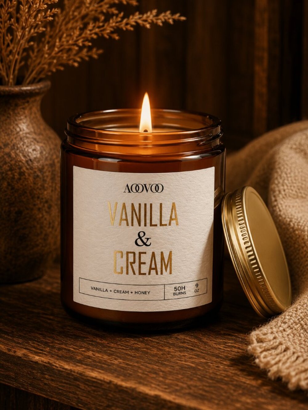 Vanilla & Cream Soy Candle 9oz